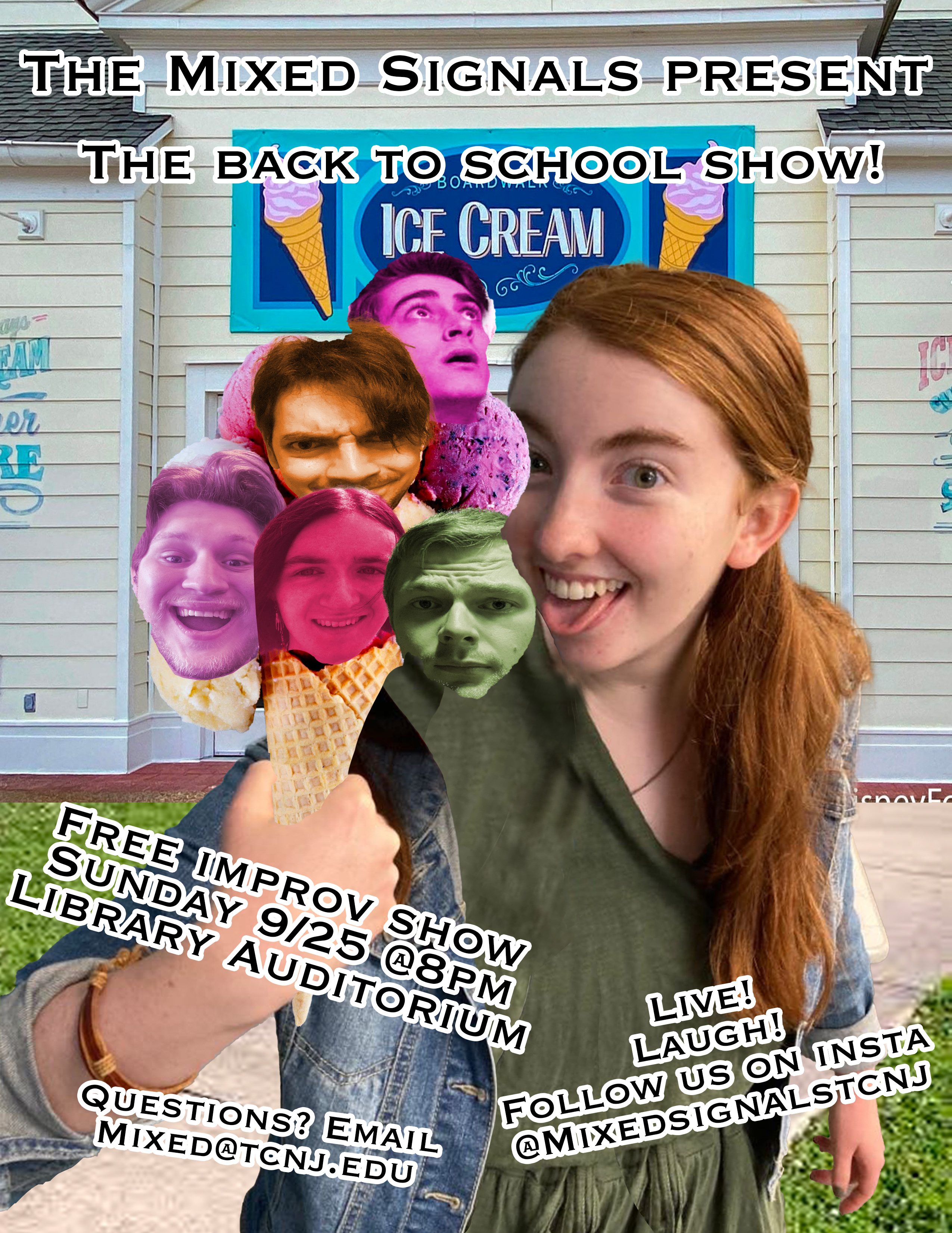 Mixed Signals improv icecream show