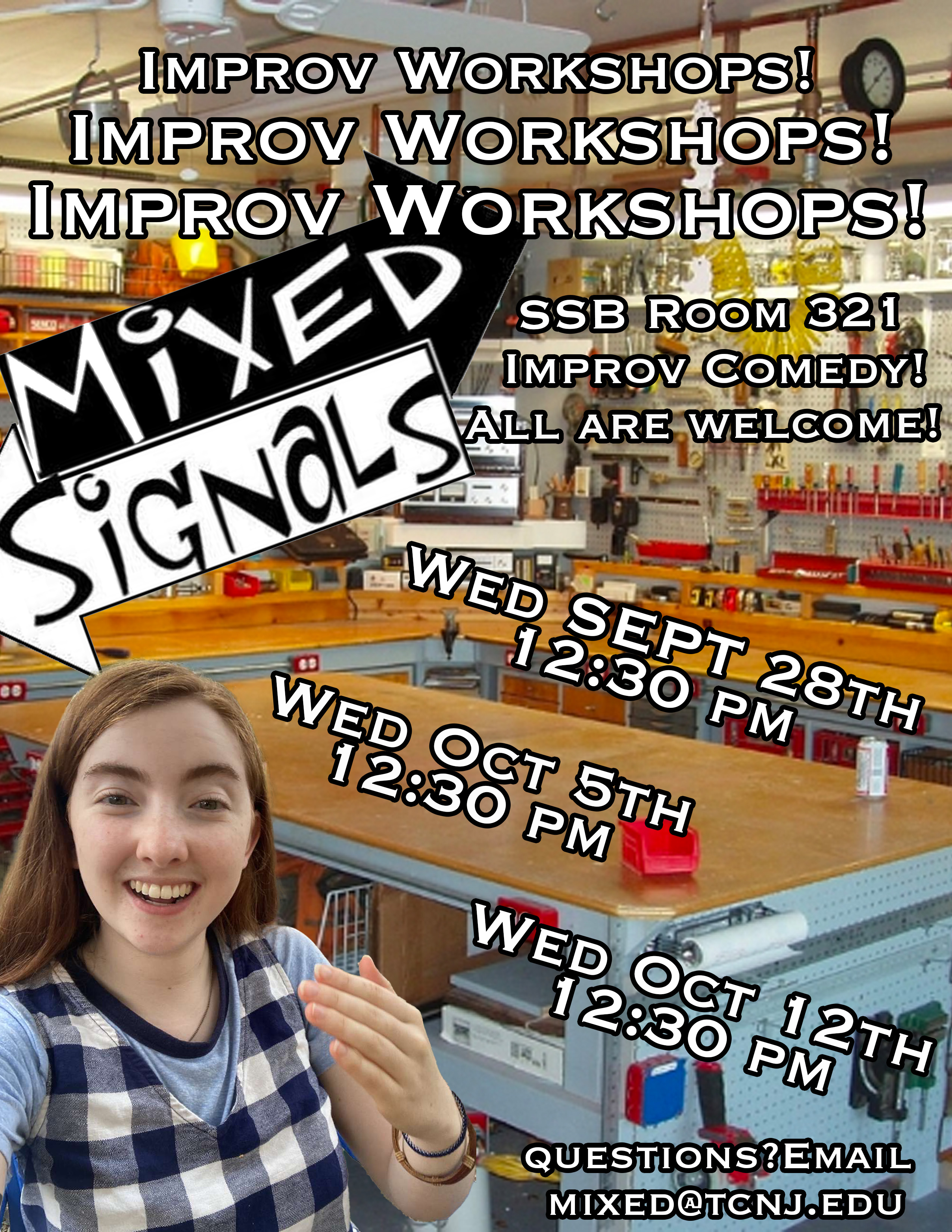 Mixed Signals improv workshop poster