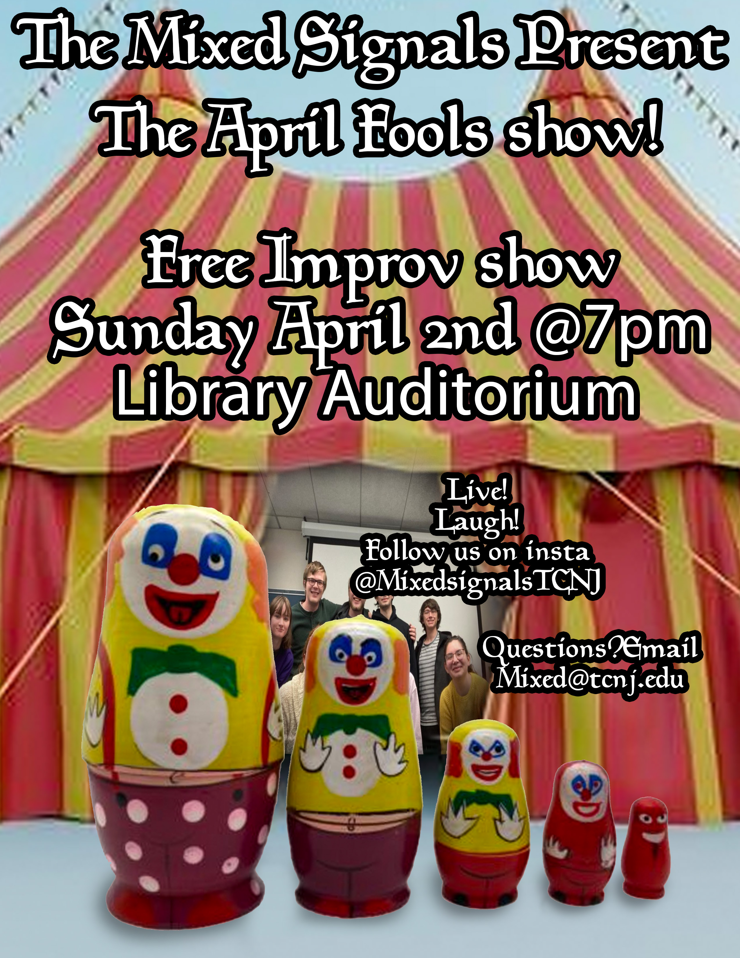 Mixed Signals improv mixed_signals_april_fools fools show poster